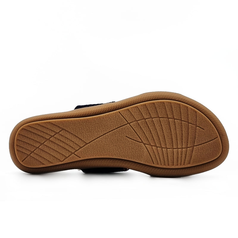 Load image into Gallery viewer, Knitted Mesh Fabric Two Band Sandals
