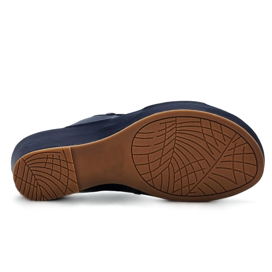 Two Band Wedge Sandals