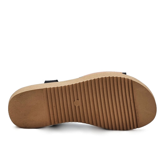 Velcro Slingback Low Flatform Sandals
