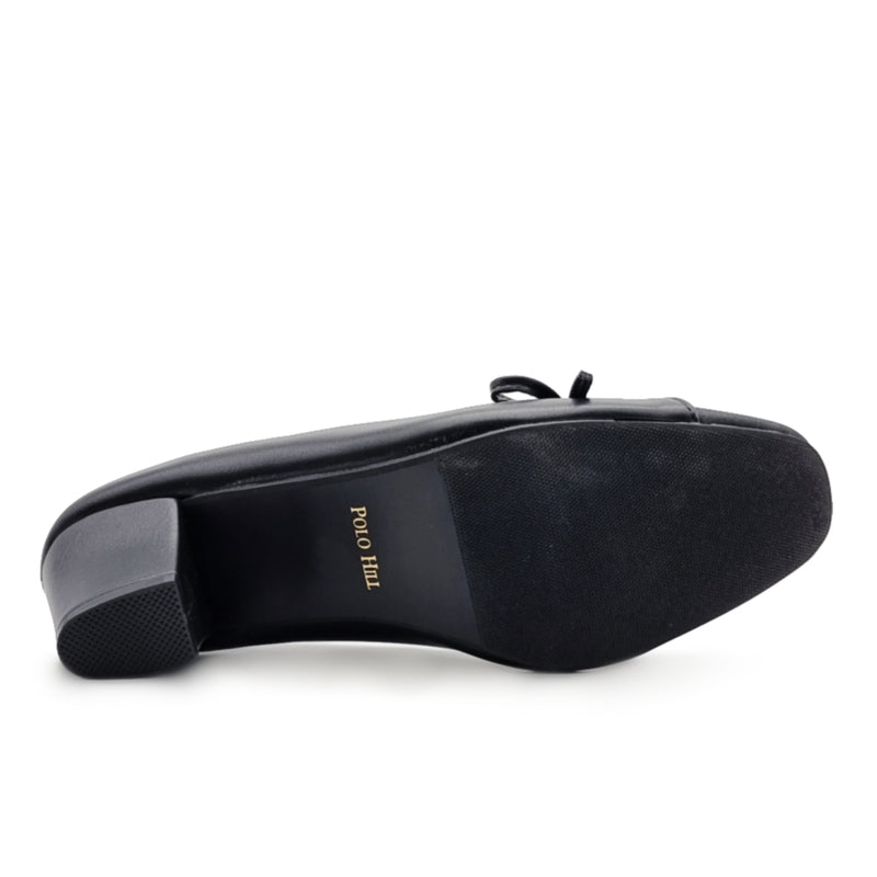 Load image into Gallery viewer, Round Toe Bow Tie Heels
