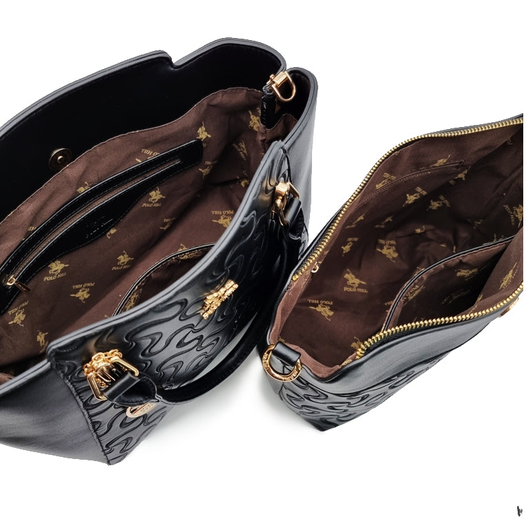 Load image into Gallery viewer, Puzzly Patterned Trapeze Handbag
