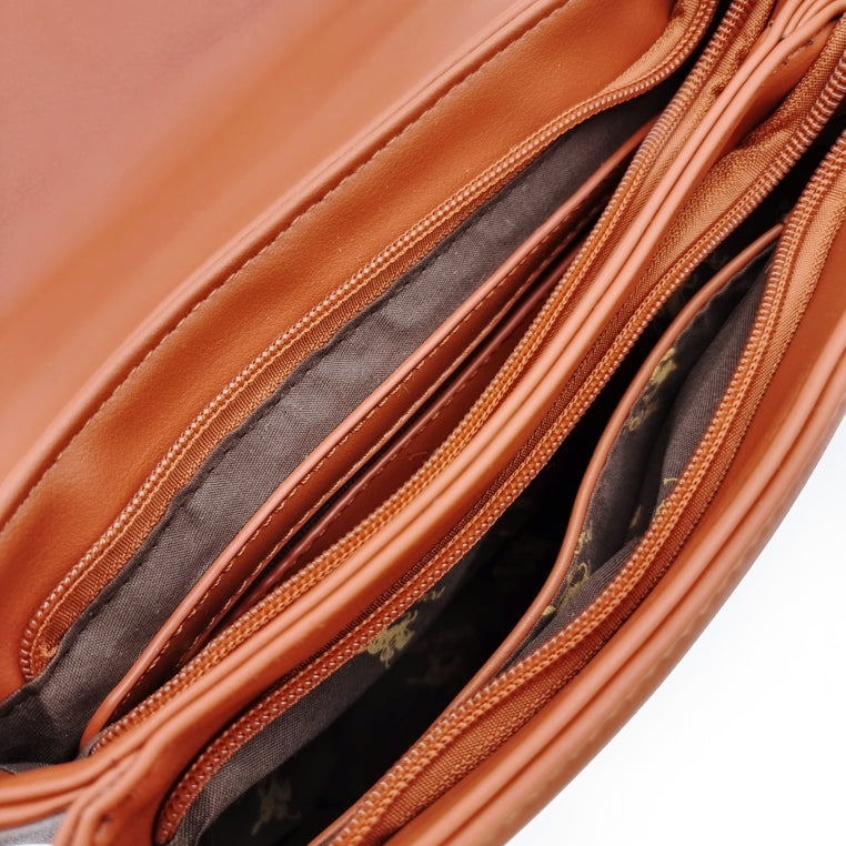 Load image into Gallery viewer, Amber Front Flap Chain Sling Bag
