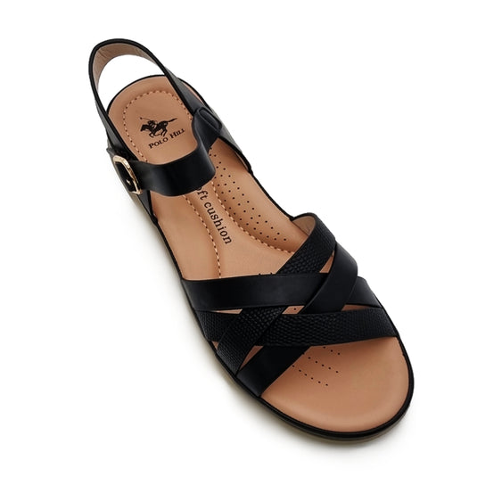 Hook and Loop Flat Sandals