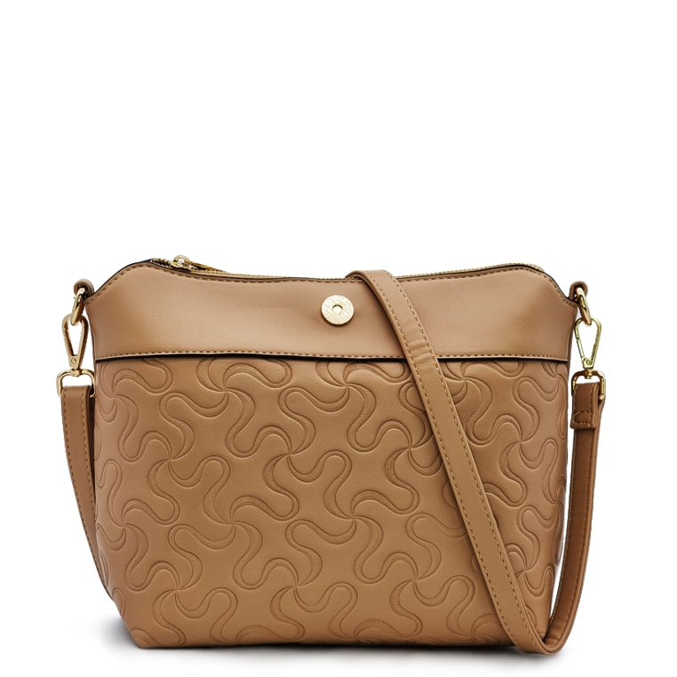 Load image into Gallery viewer, Puzzly Patterned Trapeze Handbag

