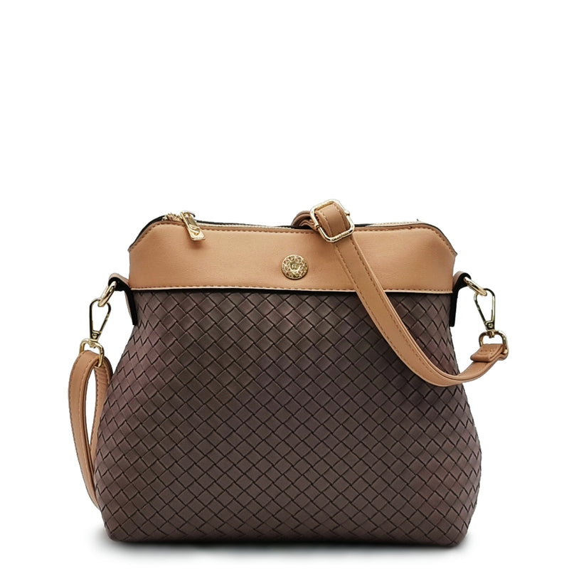 Load image into Gallery viewer, Peona Straw-Like Handbag with Inner Detachable Sling Bag
