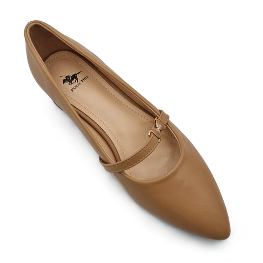 Front Strap Pointed Ballet Pumps