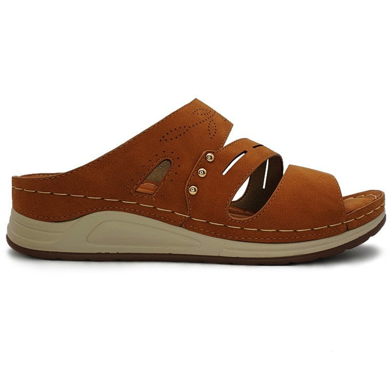 Load image into Gallery viewer, Faux Suede Slide On Wedges
