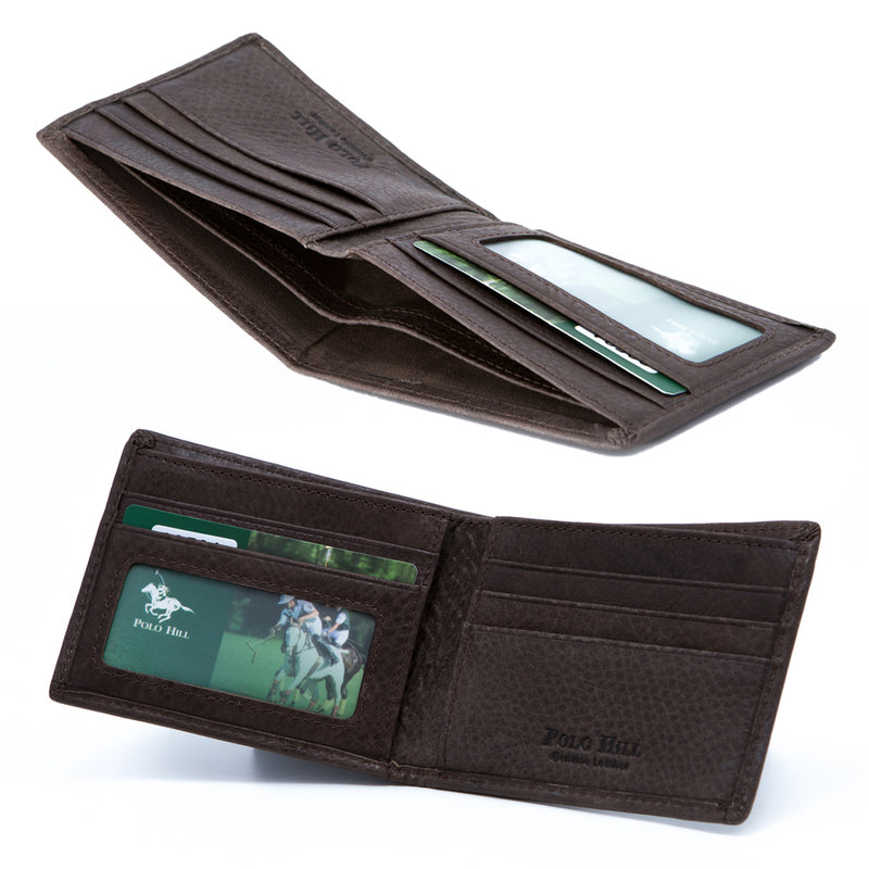Load image into Gallery viewer, Slim Genuine Leather RFID Protected Genuine Leather BiFold Wallet
