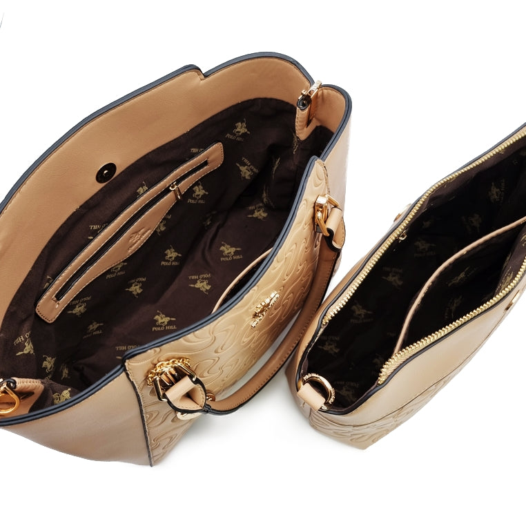 Load image into Gallery viewer, Puzzly Patterned Trapeze Handbag
