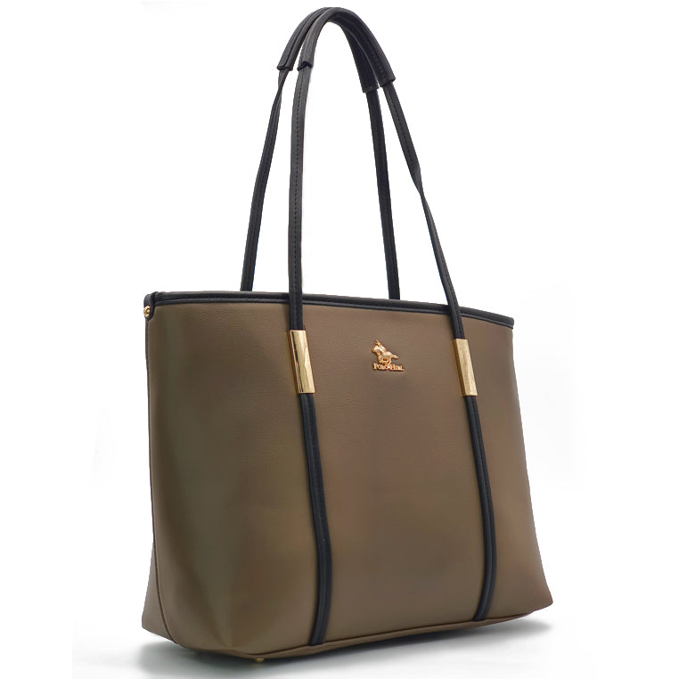 Load image into Gallery viewer, Danni  Faux Leather Shoulder Tote Bag 2-in-1 Set
