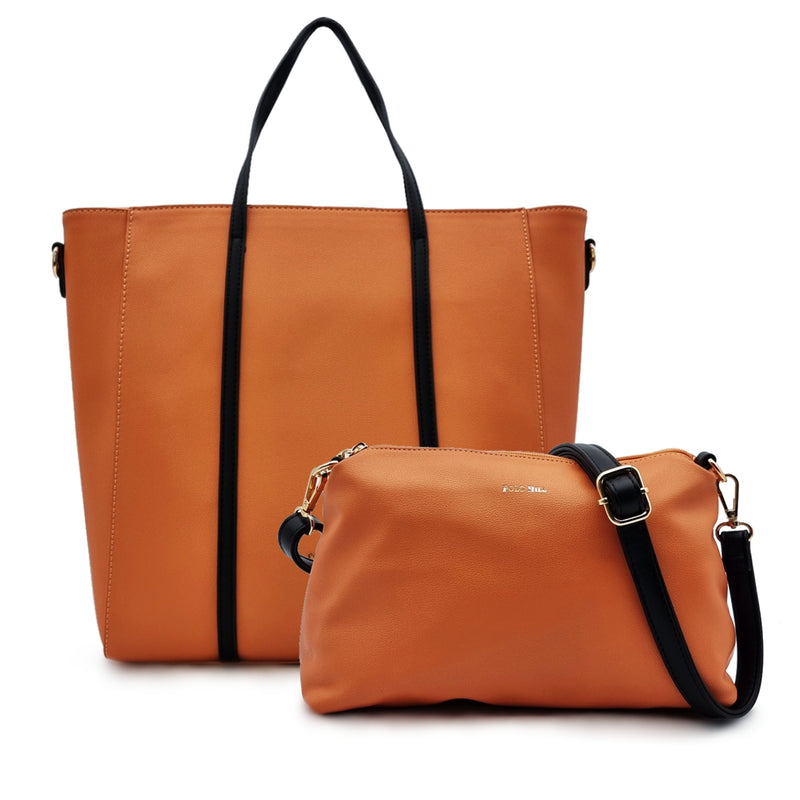Load image into Gallery viewer, Tonal Handle Tote Bag 2-in-1 Bundle Set
