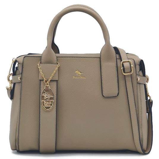 Lopsided Tab Briefcase-Shaped Business Handbag