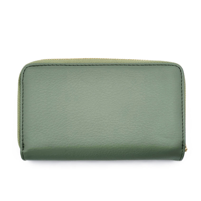 Load image into Gallery viewer, Snap Button Bi-Fold Wallet with Zipper
