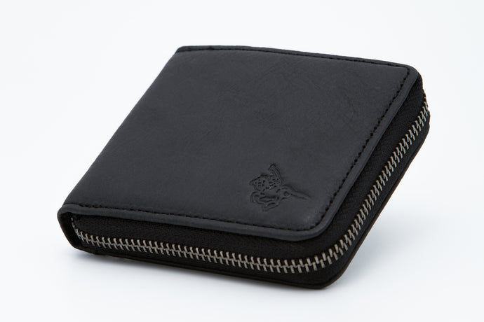 Genuine Leather RFID Protected Ziparound Wallet - Card Slots