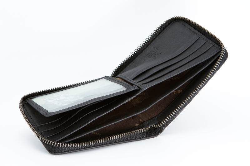 Load image into Gallery viewer, Genuine Leather RFID Protected Ziparound Wallet - Card Slots
