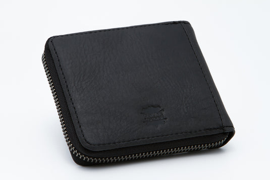 Genuine Leather RFID Protected Ziparound Wallet - Coin Pouch