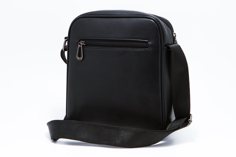 Load image into Gallery viewer, Oily Texture Crossbody Bag with Front Zip Pockets
