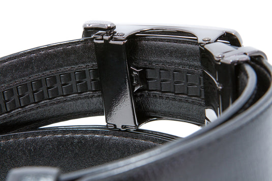Brushed Bronze Contrast Automatic Buckle Belt