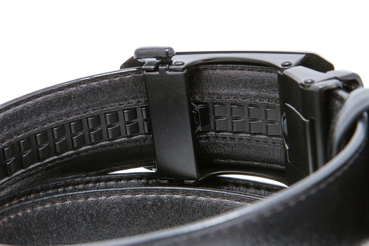 Black Grille Automatic Buckle Belt