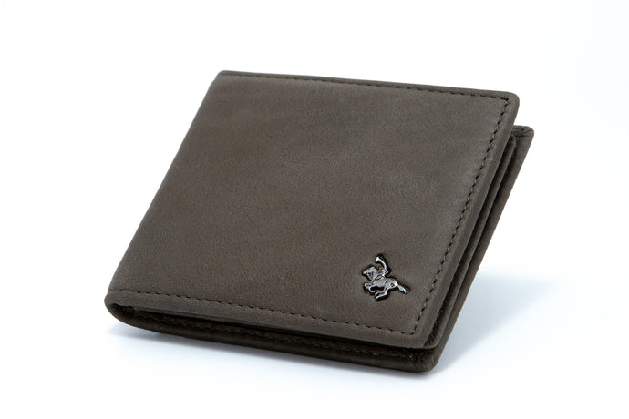 Genuine Leather RFID Protected Khaki BiFold Wallet