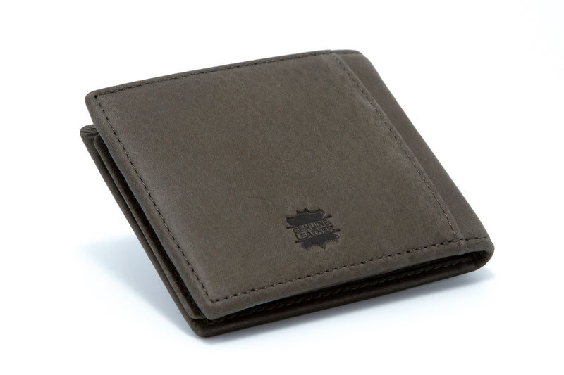 Load image into Gallery viewer, Genuine Leather RFID Protected Khaki BiFold Wallet
