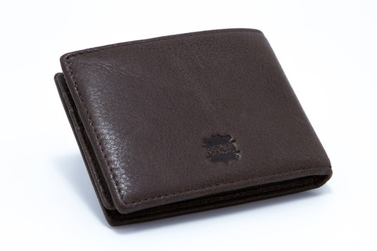 Slim Genuine Leather RFID Protected Genuine Leather BiFold Wallet
