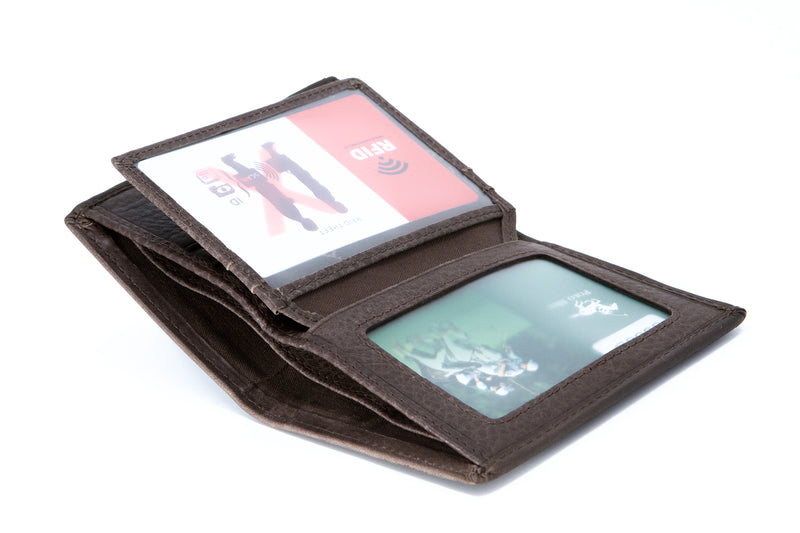 Load image into Gallery viewer, RFID Protected Genuine Leather BiFold Card Holder Wallet
