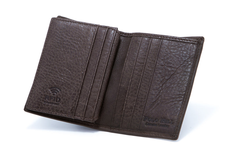 Load image into Gallery viewer, RFID Protected Genuine Leather BiFold Card Holder Wallet
