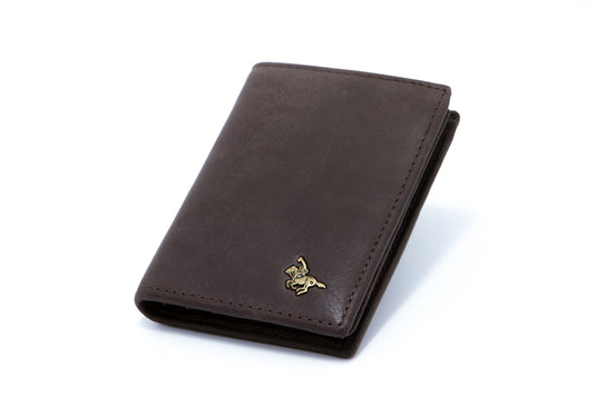 RFID Protected Genuine Leather BiFold Card Holder Wallet