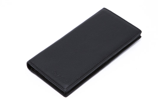 Genuine Leather Bi-Fold Long Wallet
