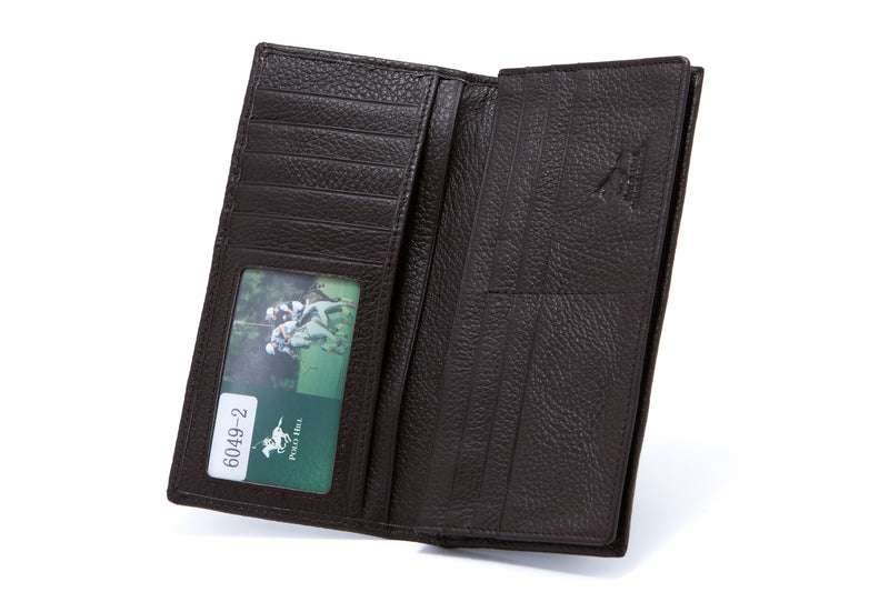 Load image into Gallery viewer, Genuine Leather Bi-Fold Long Wallet
