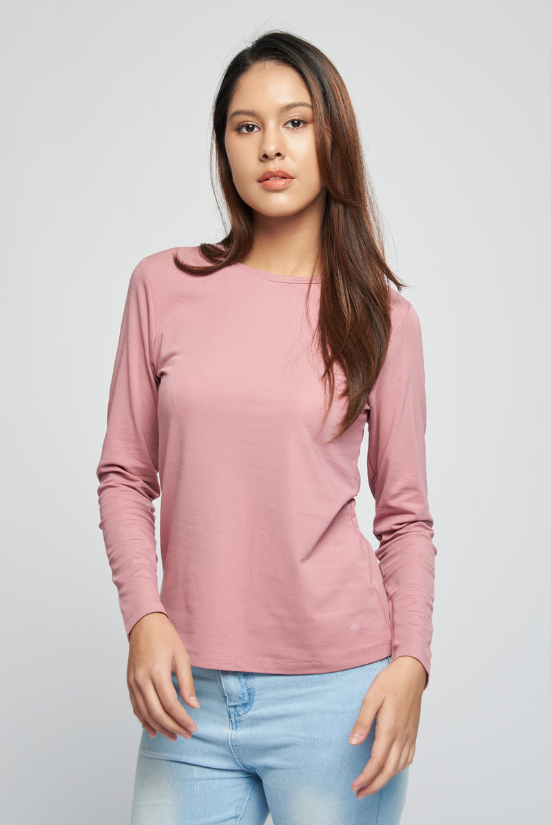 Load image into Gallery viewer, Ladies Long Sleeve Round Neck Tee
