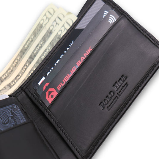 RFID Blocking Genuine Leather Wallet