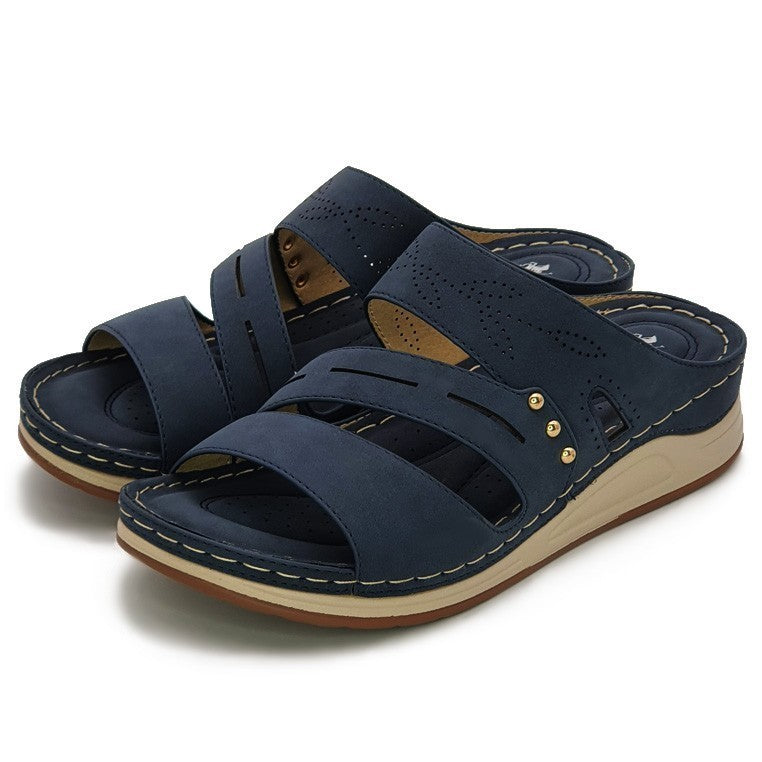Load image into Gallery viewer, Faux Suede Slide On Wedges
