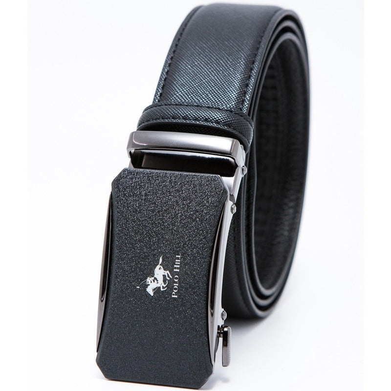 Load image into Gallery viewer, Cross Texture Leather Automatic Buckle Belt
