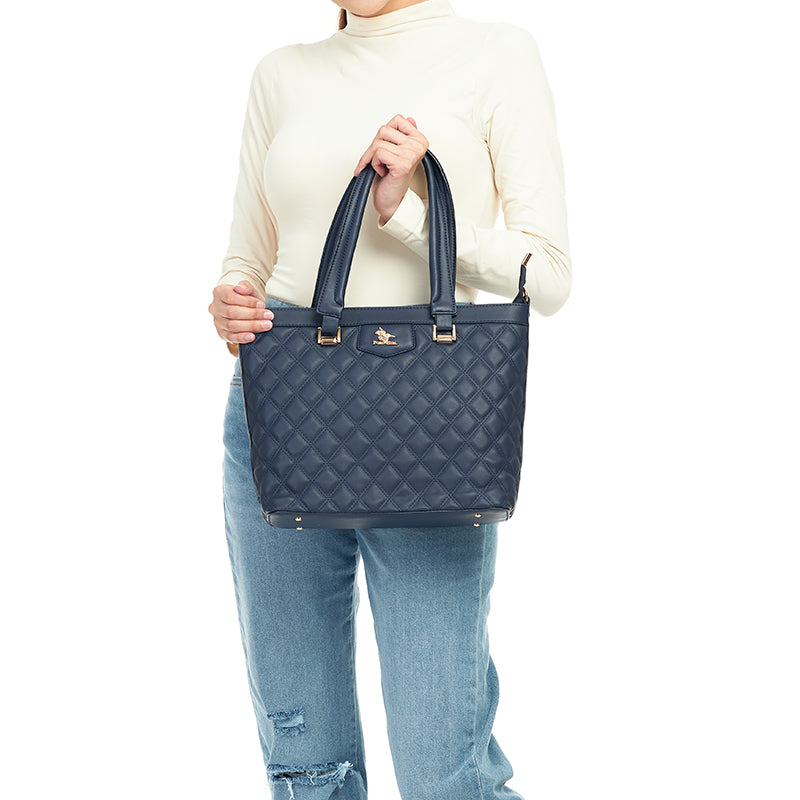 Load image into Gallery viewer, Quilted Tote Handbag
