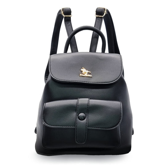 Vanita Snap Button Flap Backpack